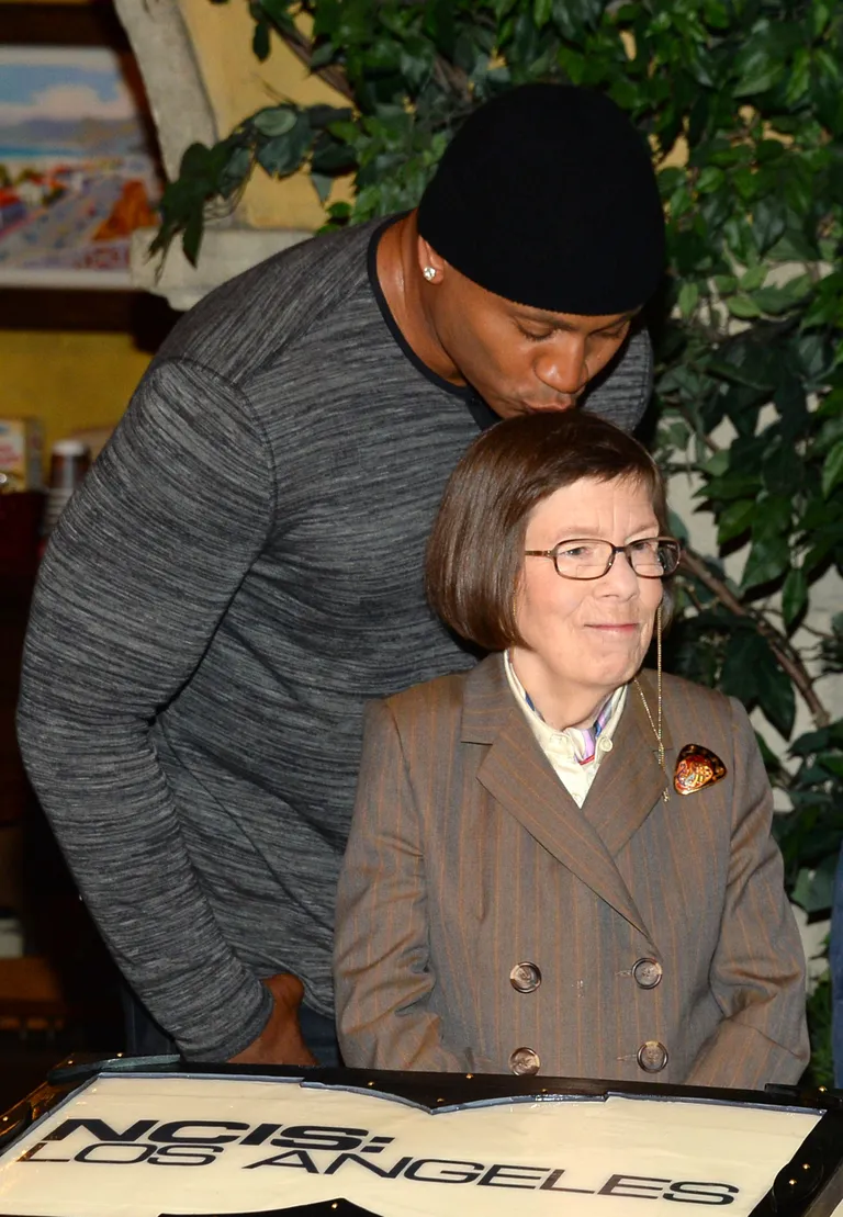 L.L. Cool J and Linda Hunt celebrate filming 100th episode of NCIS Los Angeles 